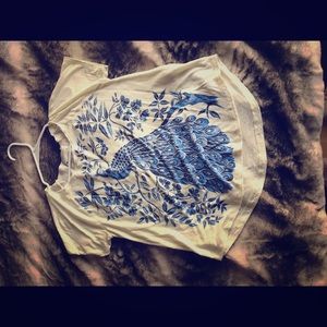 Lucky brand peacock shirt